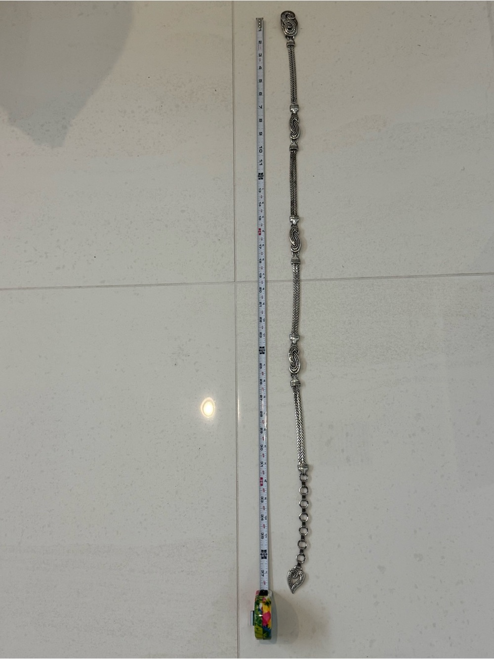 Brighton Silver-Tone Chain Bracelet with Decorative Knot Links